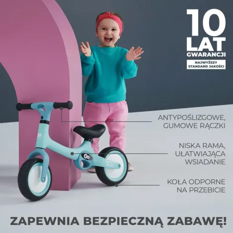 Kinderkraft Tove - lekki rowerek biegowy, jeździk | Beige (beżowy) - 10
